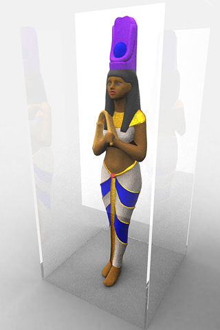 Egyptian Statue on display